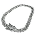 thumbnail image 3 of Men's Iced Miami Cuban Bracelet Solid 925 Sterling Silver CZ Micro Pave Hip Hop 8" Inch x 6 MM, 3 of 14