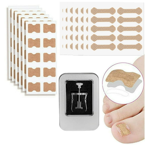 14 PCS Ingrown Toenail Care Kit – Stainless Steel Nail Lifter with Breathable Strips for Safe & Easy Nail Grooming