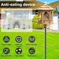thumbnail image 2 of 18 inch Wrap Around Squirrel Baffle Proof Baffles Durable Plastic Bird Feeder Guard with Hook black hook style(PVC), 2 of 9