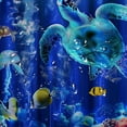 thumbnail image 5 of Orinice  Tropical Fish Shower Curtain Set with Toilet Lid Cover and Non-Slip Rugs, Ocean Turtle Underwater World  Shower Curtain Set with 12 Hooks, Kids Bathroom Set with Rugs and Accessories 69x72, 5 of 7