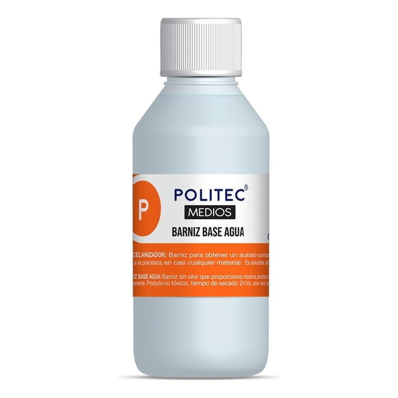 Barniz Base Agua Politec 125 Ml Multicolor