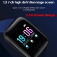 thumbnail image 2 of Bluetooth Heart Rate Blood Pressure Smart Watch Fitness Tracker Bracelet black, 2 of 7
