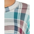 thumbnail image 3 of Secret Treasures Women's Plaid Hacci Sleep Top, 3 of 5