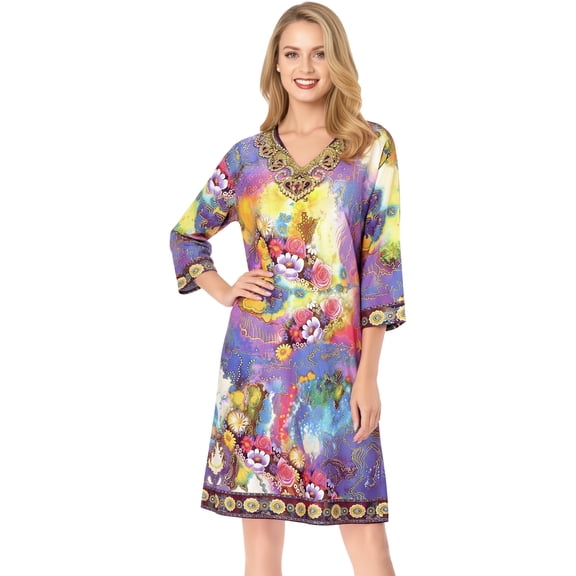 HAPPY BAY Women's Beachwear Swimsuit Coverups Summer Swim Beach Dress Cover ups for Swimwear Women Bathing Suit Oversized Tunics 14 Lilac_AC161