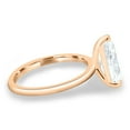 thumbnail image 3 of 4.00Ct Pear Cut Moissanite Solitaire Engagement Ring, 18K Rose Gold, US 7.5, 3 of 8