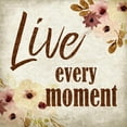thumbnail image 3 of Allen, Kimberly 15x15 Black Modern Framed Museum Art Print Titled - Live Every Moment, 3 of 5