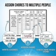 thumbnail image 3 of Magnetic Black Dry Erase Chore Chart For Multiple Kids And Adults: Fridge 17x12" - Responsibility Rewards Black Board For Toddlers Or Teenagers Zfu, 3 of 3