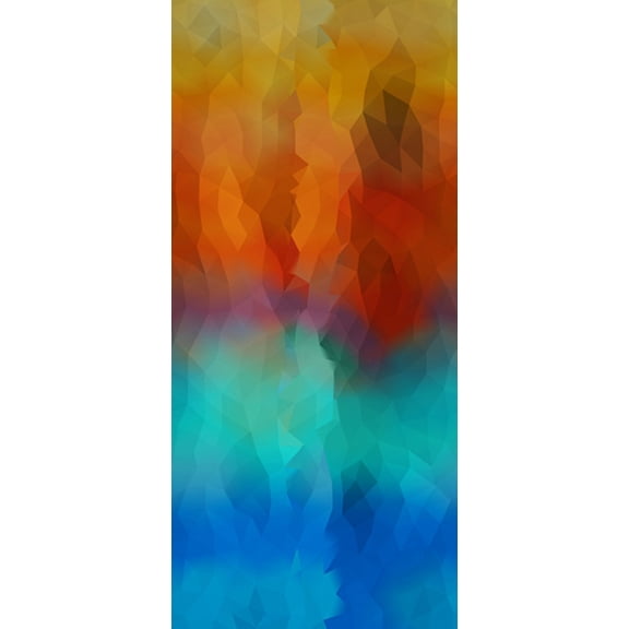 Cotton Dino Mite Digital Print Ombre Geometric Look Rainbow Colorful Hoffman California Fabrics Cotton Fabric Print by the Yard (S4764-130)