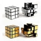 thumbnail image 1 of Gold and Silver 3x3 Square Mirrored Puzzle Cube Set of 2, 1 of 3
