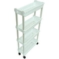 thumbnail image 3 of 35" Slim Slide Out Storage Cart Tower for Laundry, Bathroom, or Kitchen By Trademark Innovations, 3 of 3