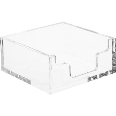 Square Acrylic Napkin Dispenser Metal Flat Holder Table Tissue Box Desktop