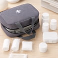 thumbnail image 4 of Car First Aid Kit Emergency Kit, First Aid Bag, Travel Bag, Outdoor Emergency Bag, Large Gray Portable Zippered Medical Pouch, 8X6X3.5 Inch Lightweight, 4 of 7