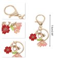 thumbnail image 2 of Unique Bargains 1 Pc Handbag Charms Keychains Durable Flower Bag Accessories Red, 2 of 5