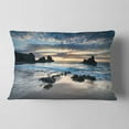 thumbnail image 2 of Designart Beautiful Porthcothan Bay - Seashore Throw Pillow - 12x20, 2 of 5