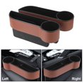 thumbnail image 2 of Car Organizer Leather Car Seat Gap Storage Box Seat Gap Slit Box With Charging Hole, 2 of 7