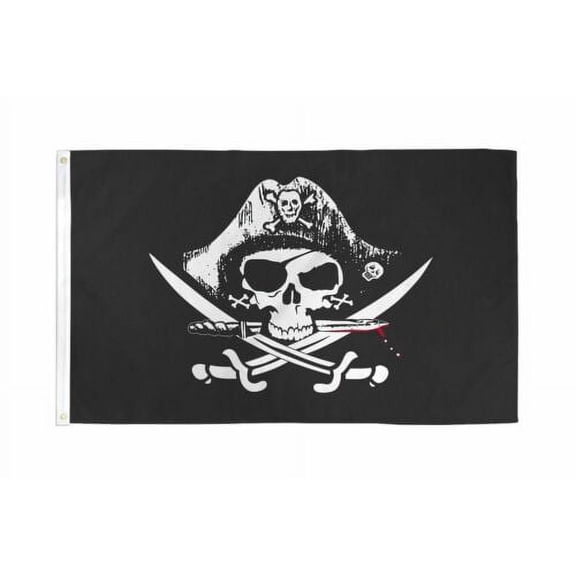 4X6 Deadman Chest Pirate Flag Large Ship Banner Jolly Roger Tricorner Dead Man