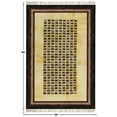 thumbnail image 3 of Casavani Cotton Handblock Printed Dhurrie Kitchen Rugs Indoor Decor Kilim, Yellow 4x7 feet, 3 of 5