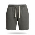 thumbnail image 2 of Men's Sweat Shorts 8" Athletic Shorts Pro Workout Gym Lounge Shorts for Mens with Pockets (Dark Gray,L), 2 of 4
