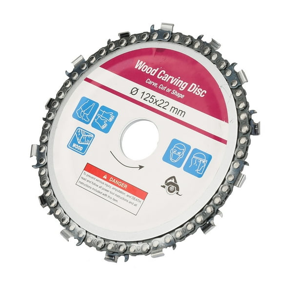 Disco de sierra, disco de sierra de cadena con amoladora angular roja de 5 pulgadas, disco de sierra para tallar, mejore su experiencia NikouMX herramienta