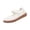 White, variant on Walking Shoes Women Mesh Woven Soft-Sole Casual Breathable Non-Slip Flats with Buckle Snap Indoor Outdoor Comfortable Platform Shoes Black 41(US-8.5)