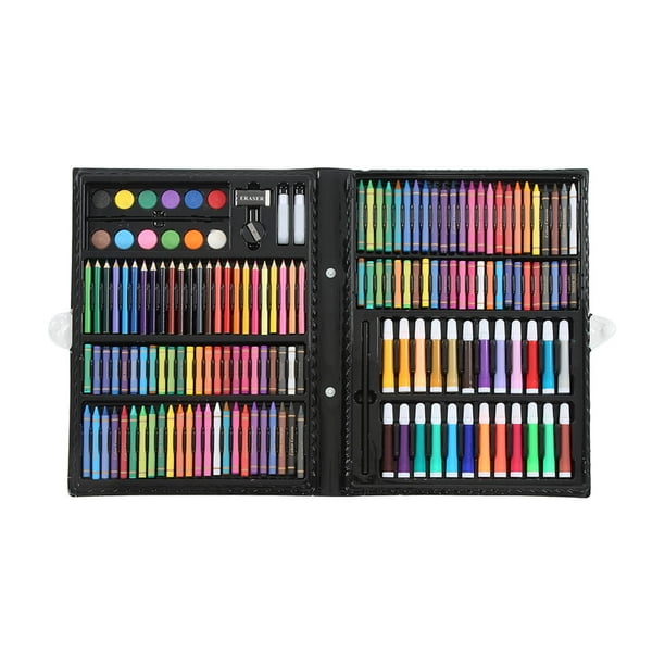 Kit De Arte Para Niños, Lavable, Fácil De Colorear, 168 Piezas, Kit De Dibujo Para Niños, Respetuoso Con El Medio Ambiente Para Pintar Con Acuarela Para Colorear ANGGREK Kids Art Kit