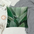 thumbnail image 2 of PRATYUS Tropical Leaves Throw Pillow Covers Decorative Summer Green Succulent Plant Square Outdoor Cushion Cover Pillow Cases for Patio Couch 18x18in, 2 of 5