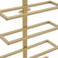 thumbnail image 4 of Miumaeov 9 Bottles Wall Mounted Wine Rack  Wine Bottle Holder Display Shelf Storage Organizer (Gold), 4 of 24