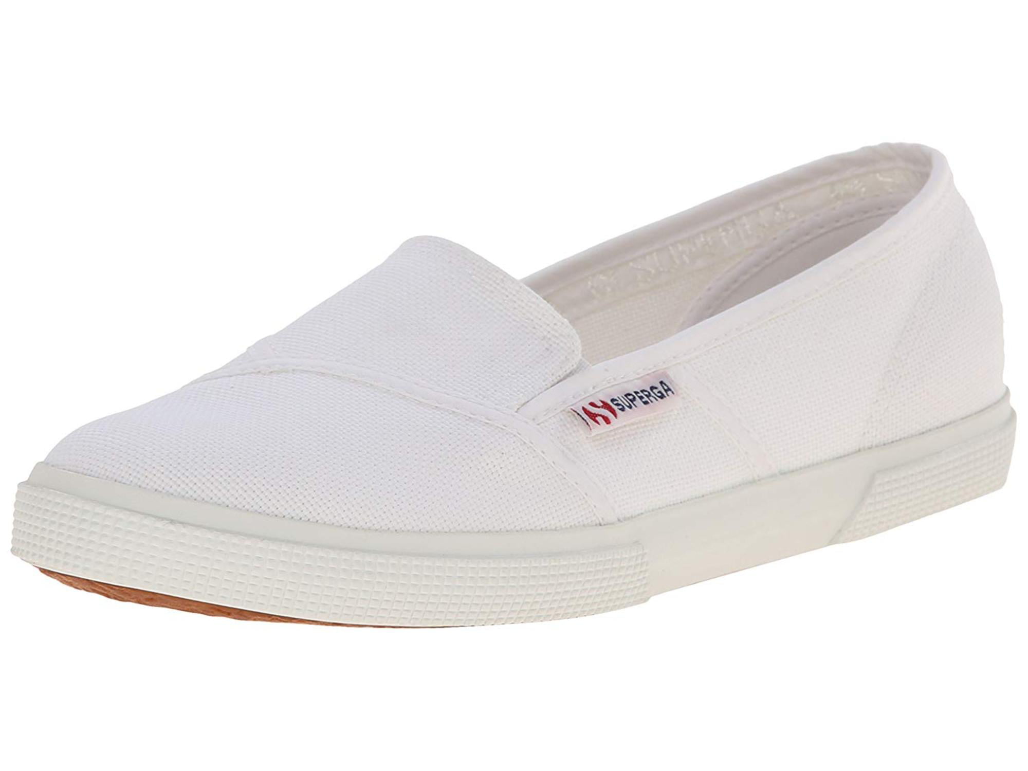 SUPERGA Womens COTW Canvas Low Top Slip On Fashion Sneakers, White ...