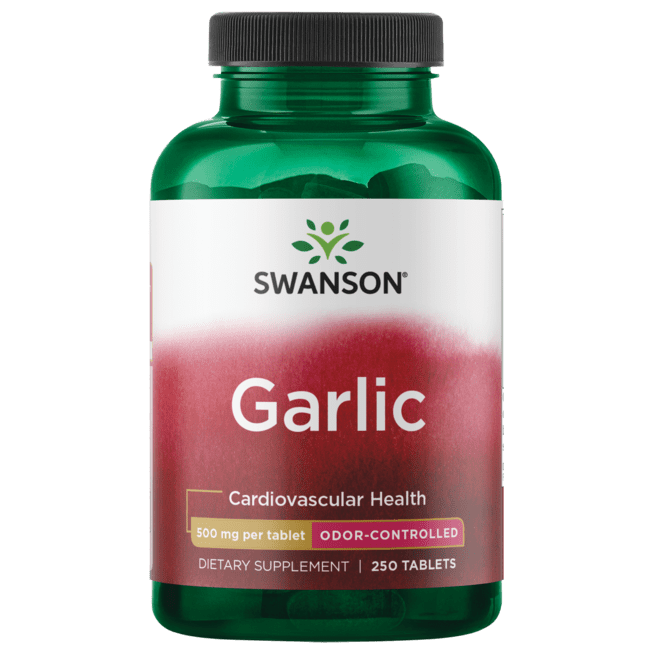 Swanson Odor-Controlled Garlic 500 mg 250 Tablets