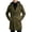 Army Green, variant on Men's Pea Coat Double Breasted Notch Lapel Hooded Trench Coat Work Office Casual Slim Fit Winter Warm Overcoat with Pockets