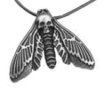 thumbnail image 4 of Collar con colgante de polilla Zulema Cuerda Plata 60 cm, 4 of 7
