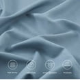 thumbnail image 4 of Chezmoi Collection Extra Soft Bed Sheets Set, Double Brushed Microfiber 14-Inches Deep Pockets, 4-Piece Sheet Set, King, Dusty Blue, 4 of 8