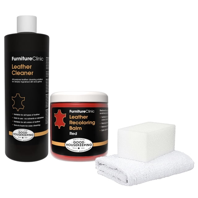 Kit de restauración de piel Furniture Clinic Leather Easy Red