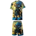 thumbnail image 3 of Plants Vs Zombies Boys Girls Short Sleeve Mesh T-Shirt And Shorts Outfit Set Summer Clothes Set for Kids, 3 of 8