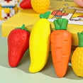 thumbnail image 5 of Meiiso Yellow Giant Fruit Eraser, Fun Carrot Design sch○○l Supply, Traceless Learners Chip Rubber Creative Stàtí○ñér'y, 5 of 5