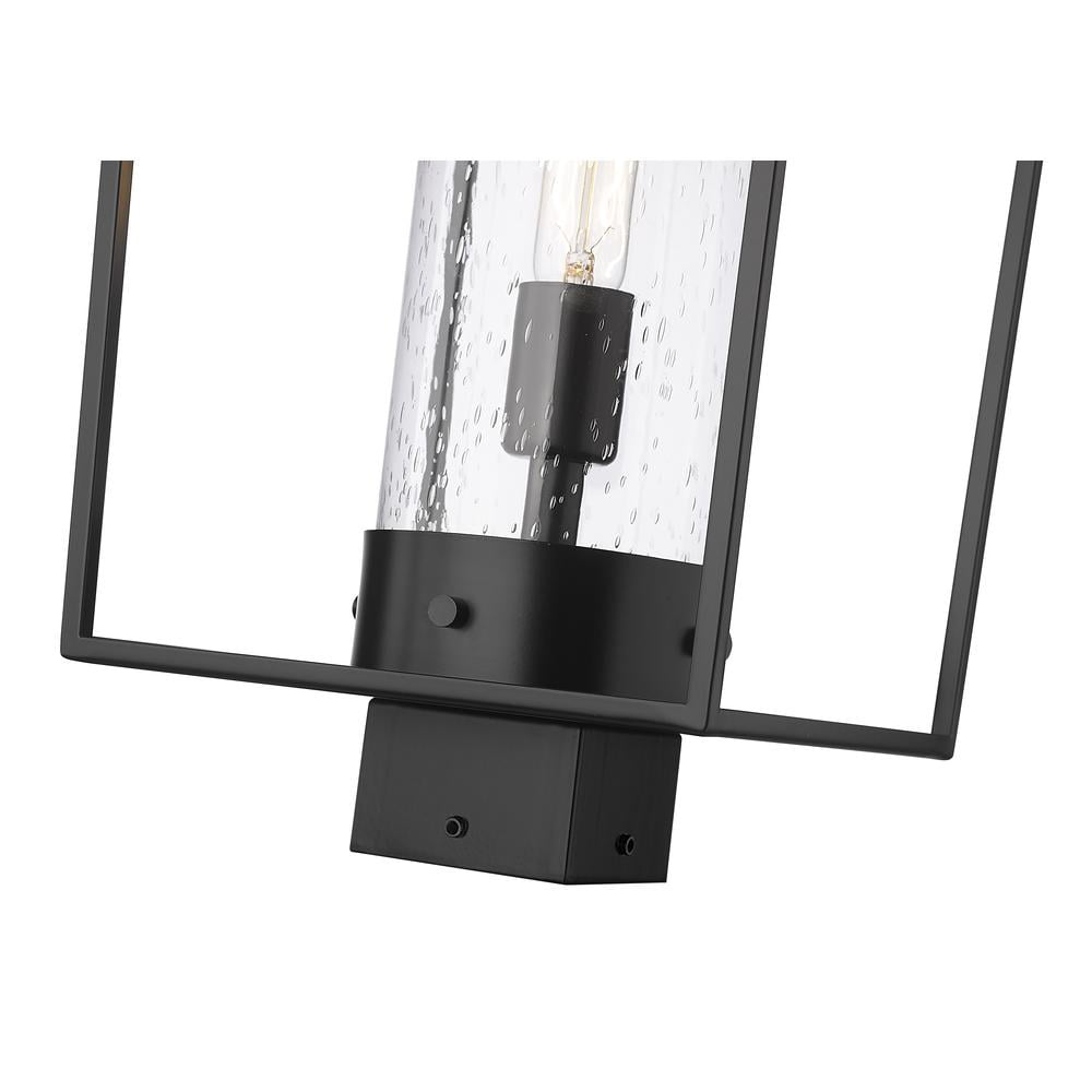 594PHBS-BK-Z-Lite-Sheridan - 1 Light Outdoor Post Mounted Fixture In Outdoor Style-22.25 Inches Tall and 10 Inches Wide-Black Finish
