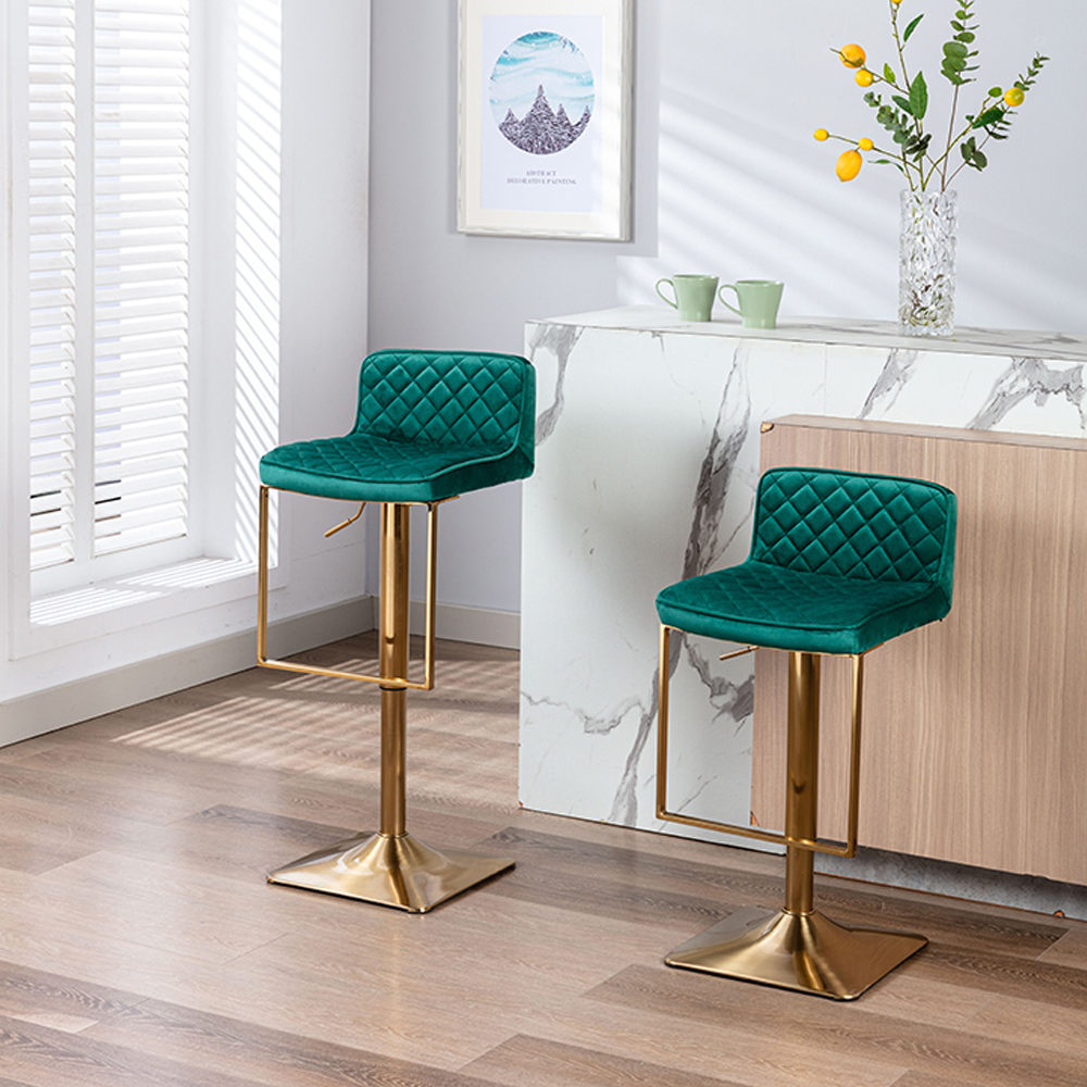 CUH Soft Bar Stools Classic Barstools Ergonomic Design Upholstered