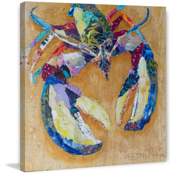 "Tropical Lobster" Painting Print on Wrapped Canvas