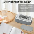 thumbnail image 4 of Professional Ultrasonic Jewelry Cleaner Machine, 48KHz, Three-Speed Mode Portable Sonic Cleaner Machine with Suction Cup Base for Eye Glasses, Watches, Earrings, Ring, Necklaces，Makeup Brush, 4 of 7