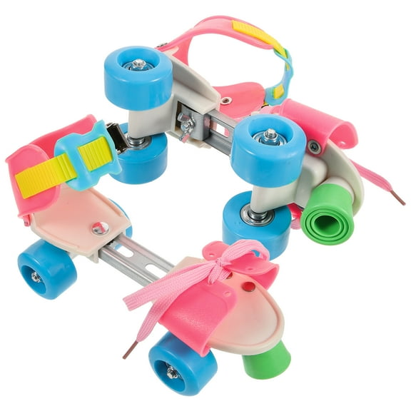 WORGEOUS Skateboarding Double Row Roller Skates Quick-adjust Child Baby