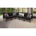 thumbnail image 2 of TK Classics Lexington 6 Piece Aluminum Patio Furniture Set 06v in Black, 2 of 8