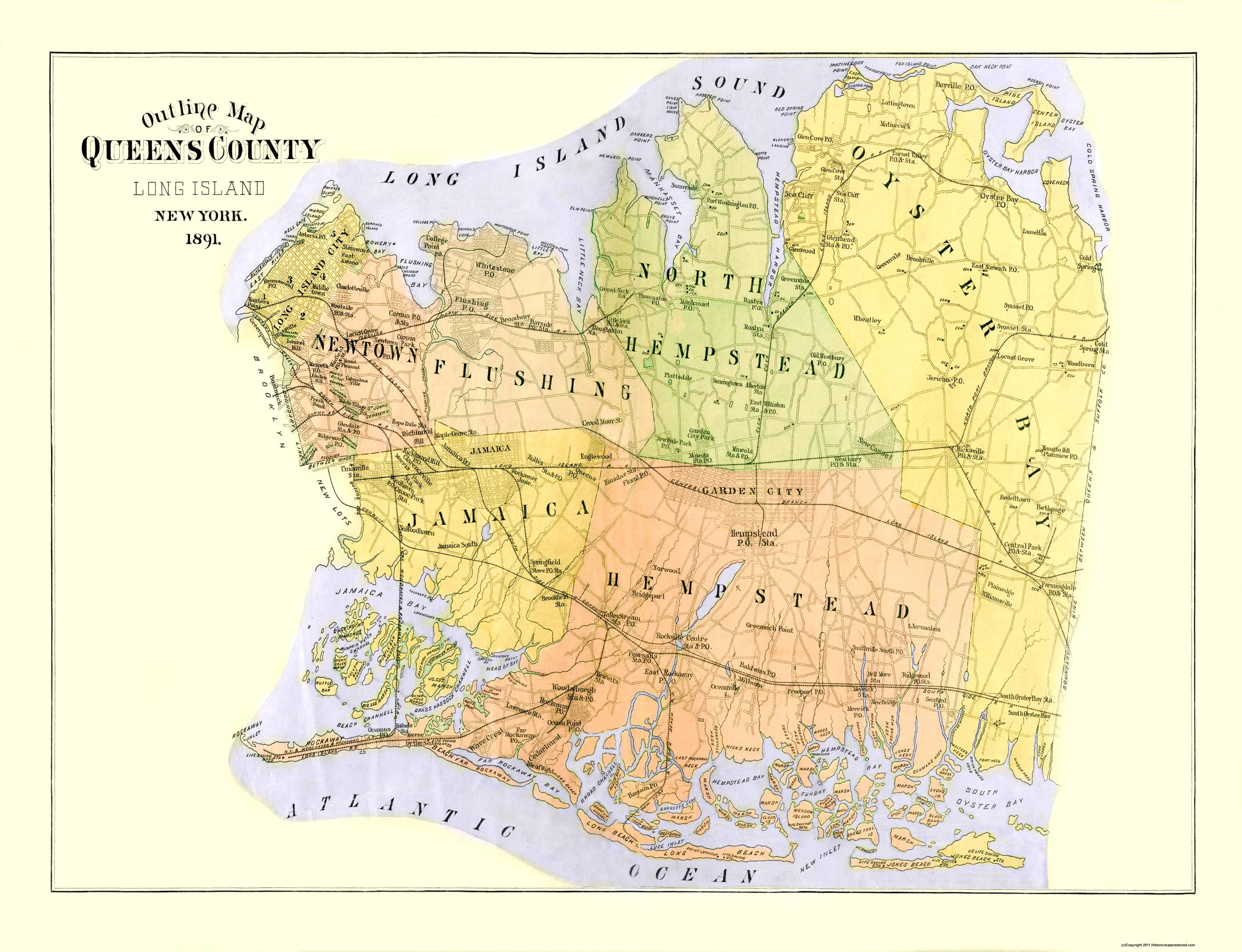 Burr 1891-30 x 23 Queens New York 