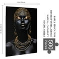thumbnail image 2 of Puzzles For Adults 500 Pieces  African American Black Woman Formation Wooden Living Room Props Toys Funny Wall Art Gift Jigsaw Puzzle, 2 of 10