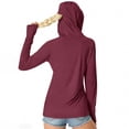 thumbnail image 7 of Zip Up Jackets Womens Athletic Lightweight 2026 Workout Hoodies Spring Shirt Fitted Gym Clothes with Pocket Wine 2XL, 7 of 7