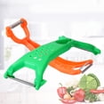thumbnail image 2 of 3pcs Multifuncional Peeler Vegetable Fruit Peeler con mango cómodo antideslizante (color aleatorio), 2 of 5