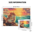 thumbnail image 4 of Rateoe Island Beach Guinea Pig Pattern Wooden Picture Puzzle ,1000 Piece Jigsaw Puzzle ,Family Fun Puzzle, Home Décor Puzzle, Gift Puzzle(Horizontal style), 4 of 9