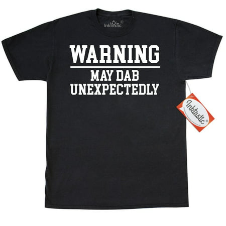 Inktastic Warning May Dab Unexpectedly T-Shirt Pop Culture Dabbing Dance Sneeze Song Move Dancing Mens Adult Clothing Apparel Tees