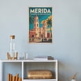 thumbnail image 4 of Retro Vintage Travel Poster Wall Art Catedral De San Ildefonso Merida Mexico Colonial Cathedral Print Canvas Poster, 4 of 8