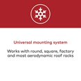 thumbnail image 3 of Yakima 6 Ski Pairs/4 Snowboards Universal Car Roof Rack, PowderHound 6, 3 of 5