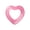 Pink, variant on Gold Love-Shaped Inflatable Swim Ring With Sparkles Extra-Thick Anti-Roll Pool Float 29.5 Inch 1 Pack